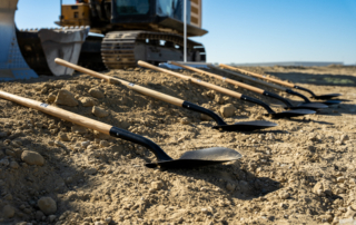 RCG Shovels in dirt